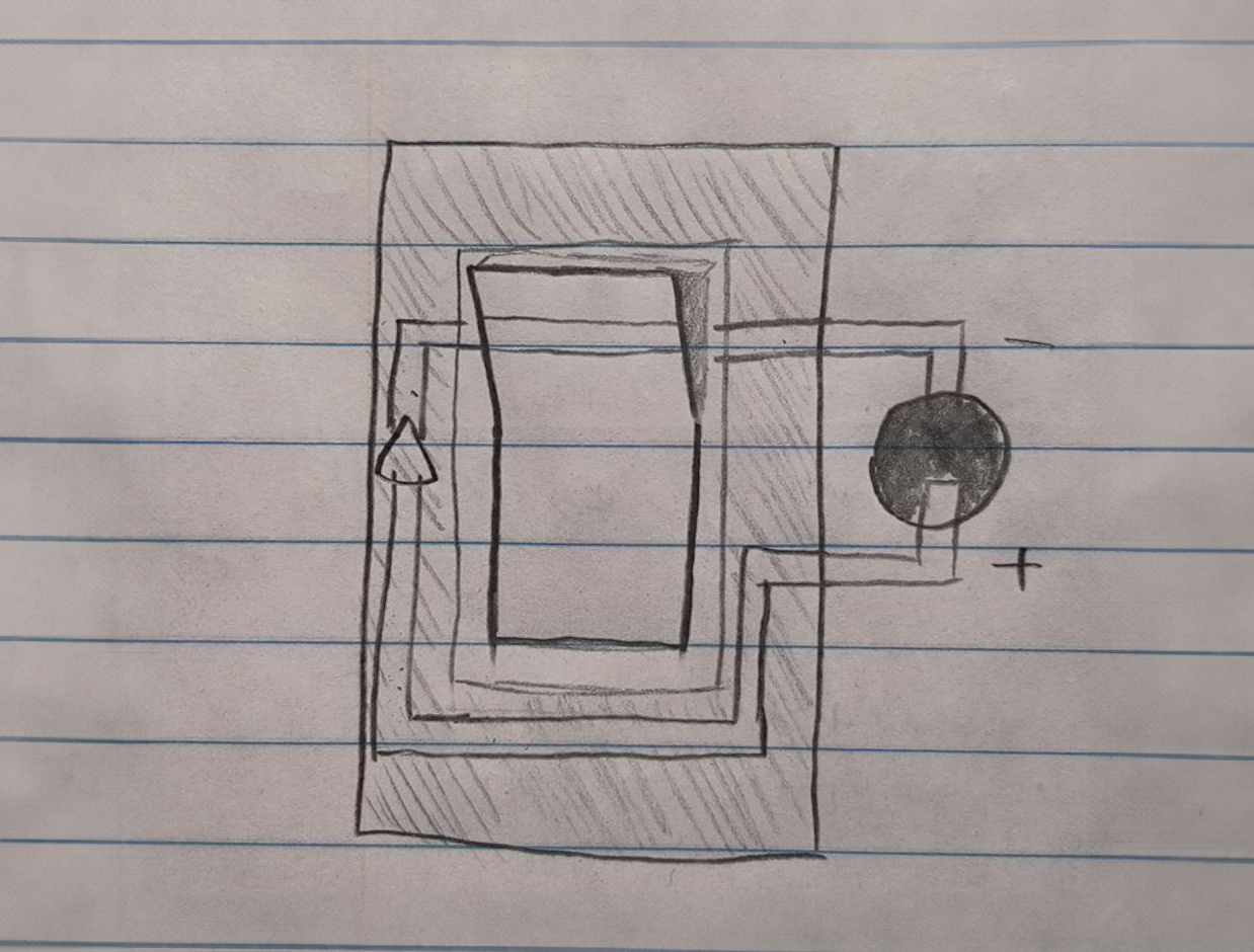This is a circuit of the Light swither (Light OFF)